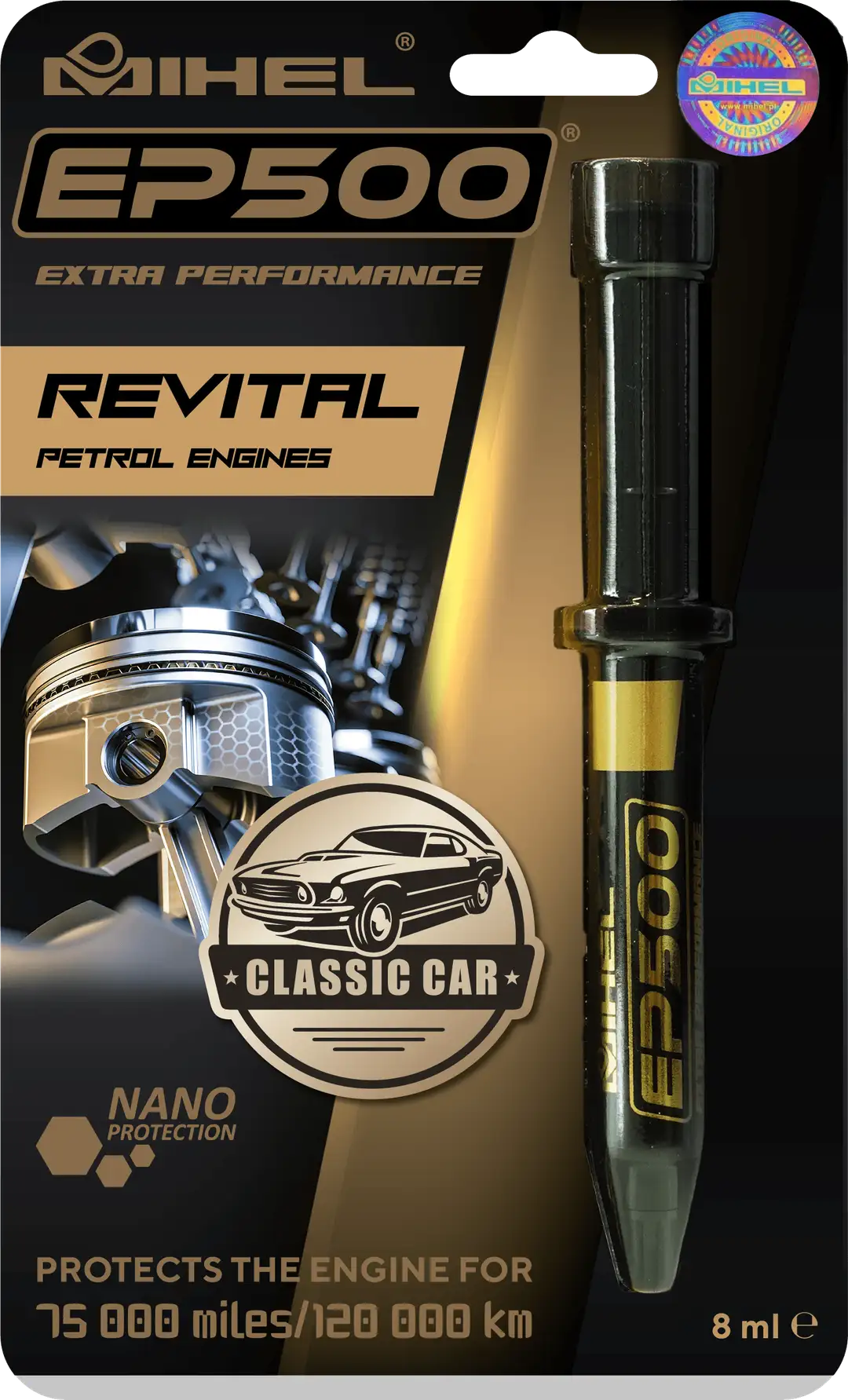 MIHEL EP500 PEC – Ceramic Additive for Petrol Engines (Classic Cars)